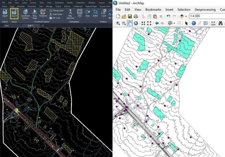 Export AutoCAD Drawing Objects to a Shapefile
