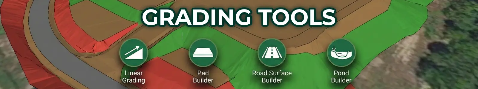 SPCAD v26 3D Site Grading with Pad and Pond