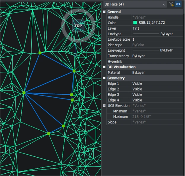 Legacy selectable triangles
