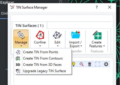 SPCAD Manage Menu