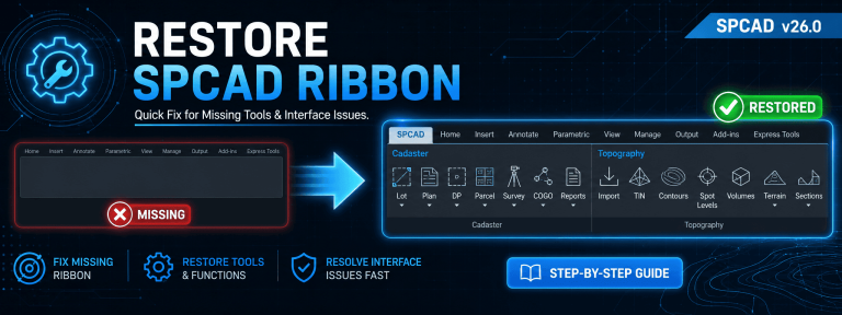 Restore SPCAD Ribbon